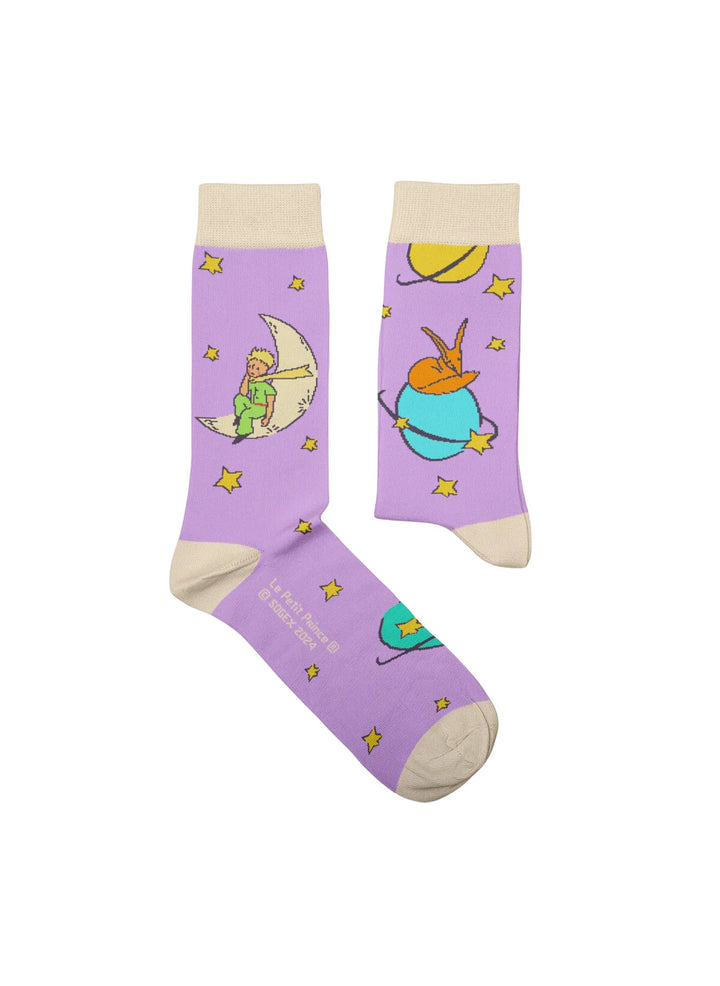 Chaussettes Planètes Violettes, Le Petit Prince - Sock Affairs