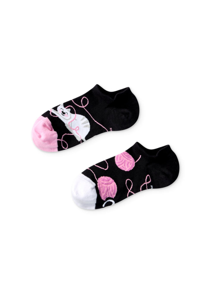 Socquettes invisibles Chat et Pelote de Laine - Dedoles