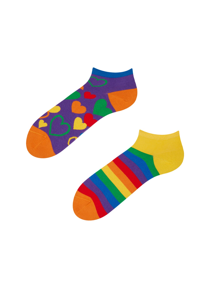 Socquettes Cœurs Arc-en-ciel - Dedoles