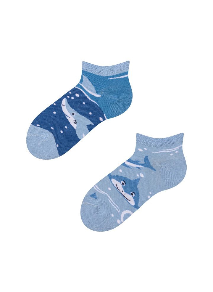 Socquettes Enfants Requin Gris - Dedoles