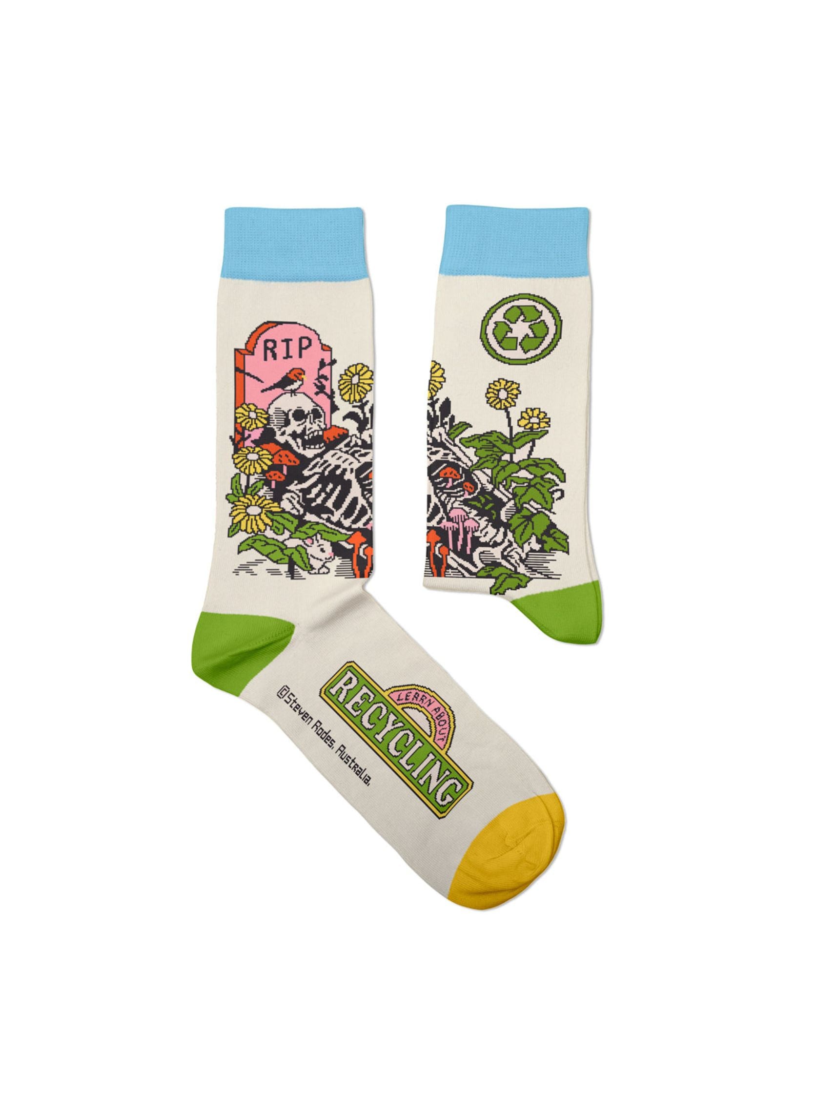 Chaussettes Discovery Cycling Team - Neuves - Taille L (EU 44-47 / US 11-13) - Bleues