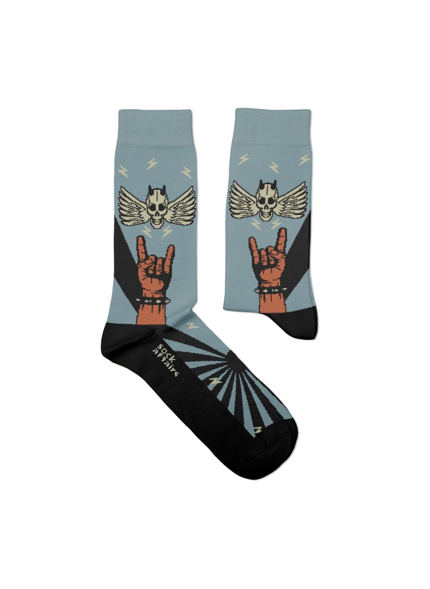 Chaussettes Heavy Metal Flying Skull