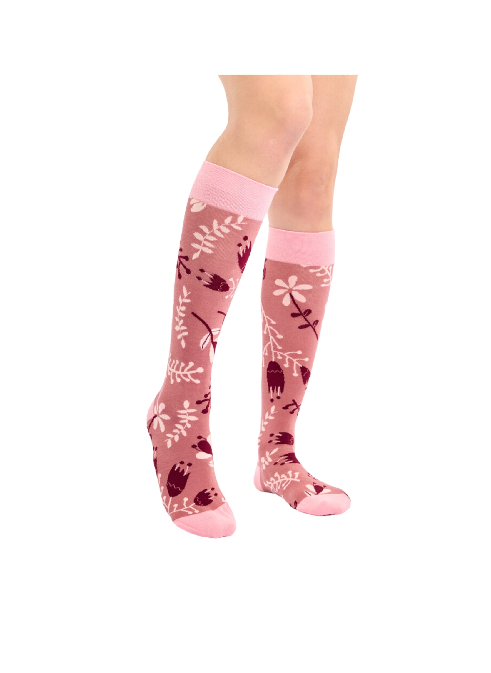 Chaussettes Mi-Bas Fleurs Douces