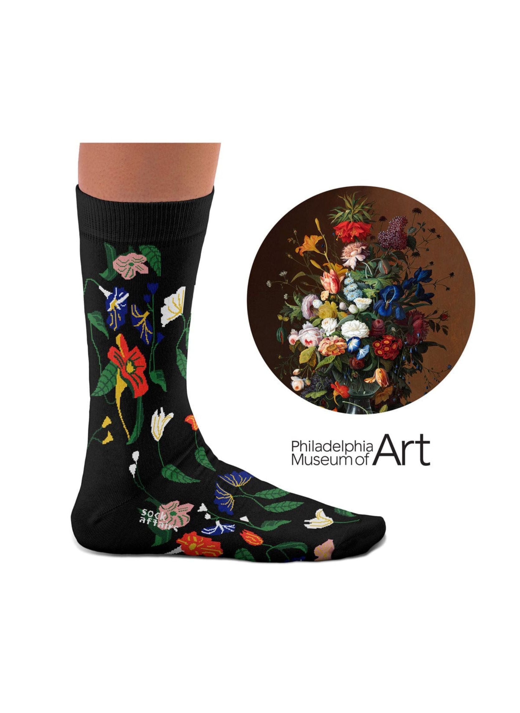 Chaussettes Fleurs Nature Morte, Severin Roesen