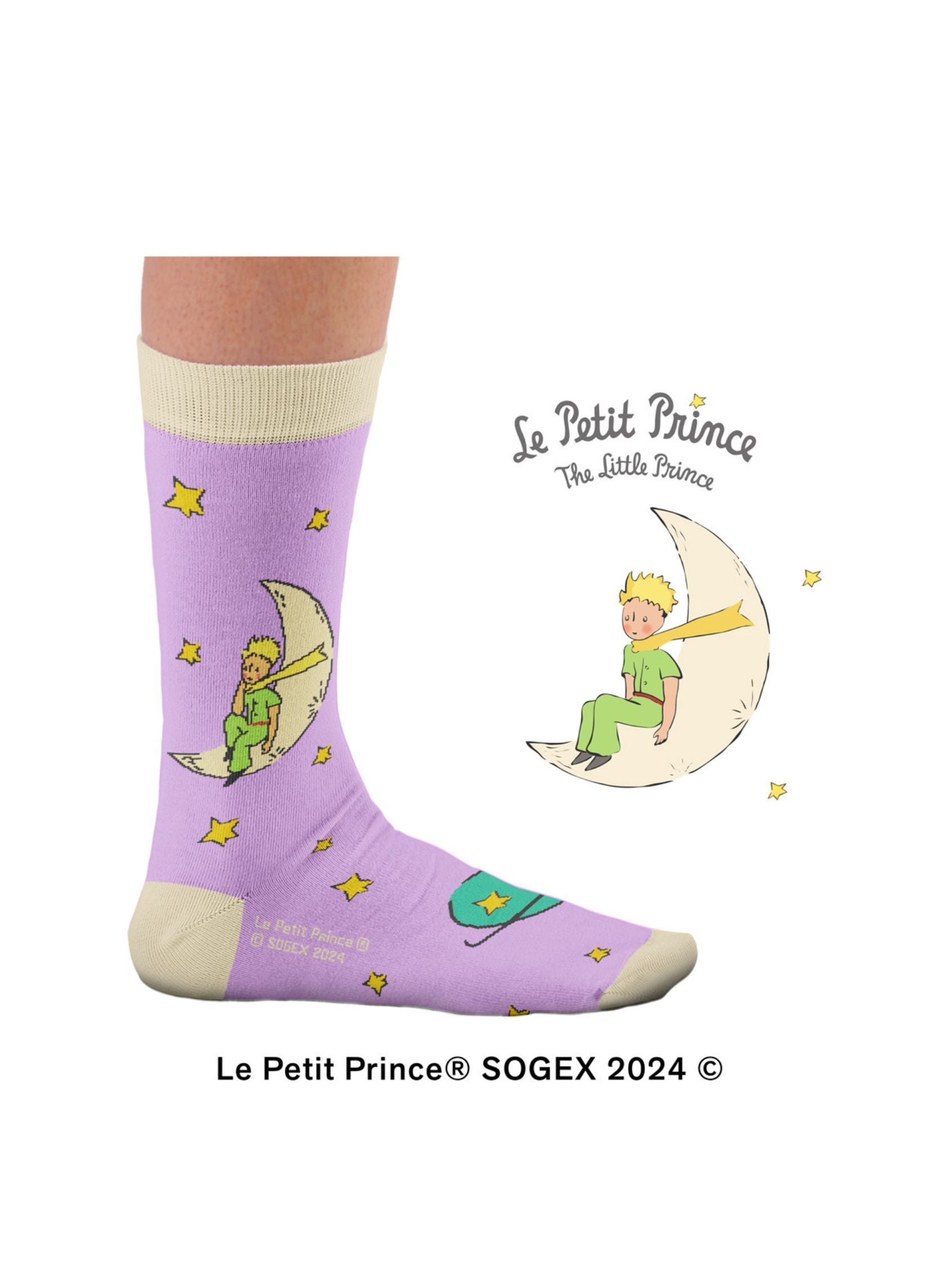 Chaussettes Planètes Violettes, Le Petit Prince