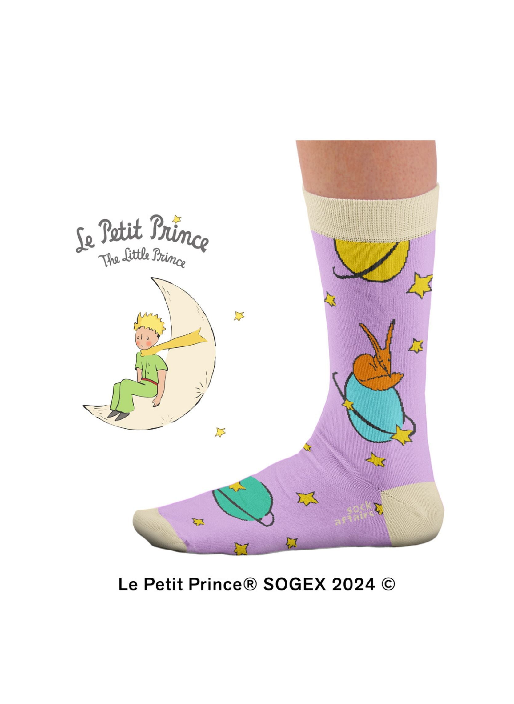 Chaussettes Planètes Violettes, Le Petit Prince