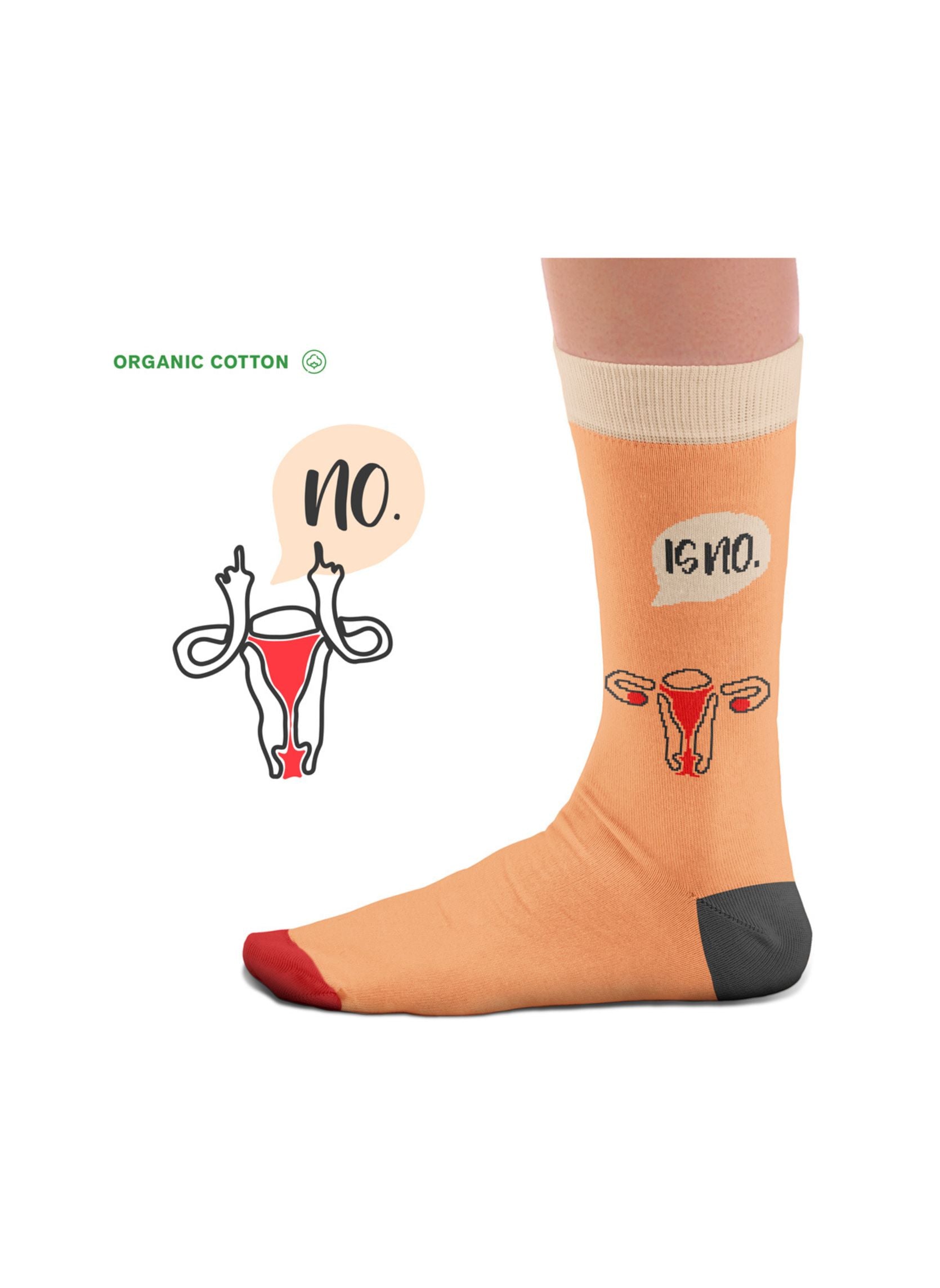 Chaussettes Coton Bio Non, C'est NON