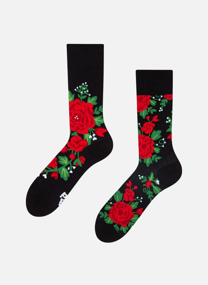 Chaussettes Roses Rouges