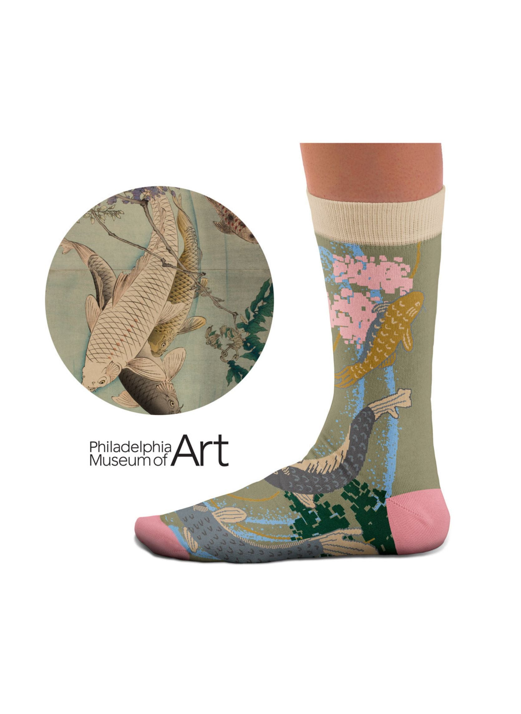 Chaussettes Carpes Nageant, Tsukioka Yoshitoshi