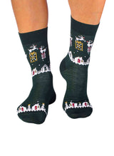 Coffret de 4 Paires de Chaussettes en Laine Mérinos Cadeaux de Noël