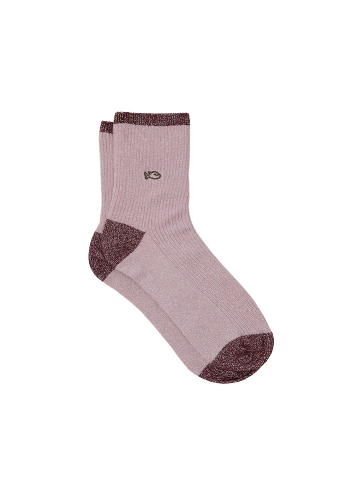 Chaussettes à Paillettes Vintage - Rose - BILLYBELT