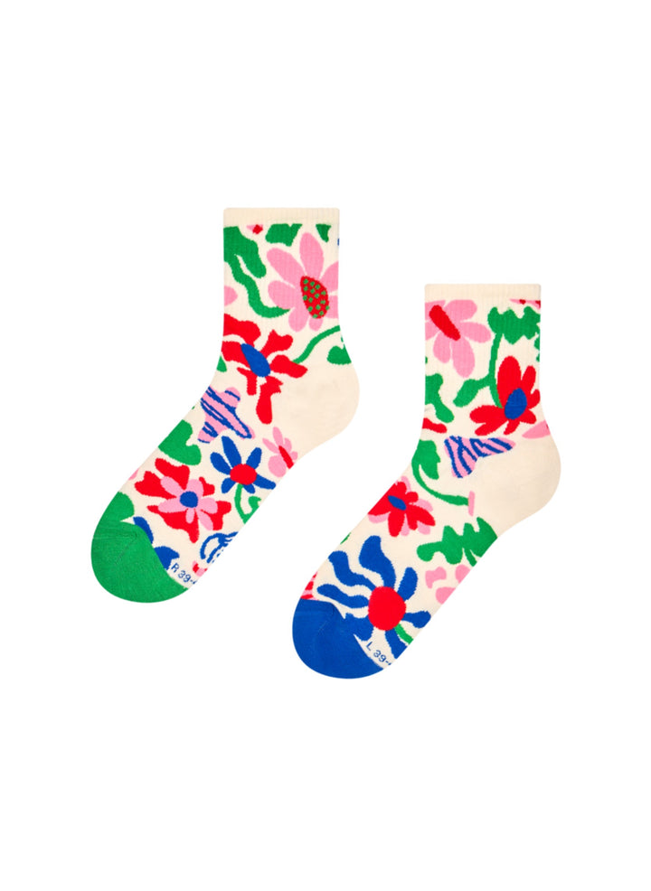Chaussettes Courtes Fleurs Excentriques - Dedoles