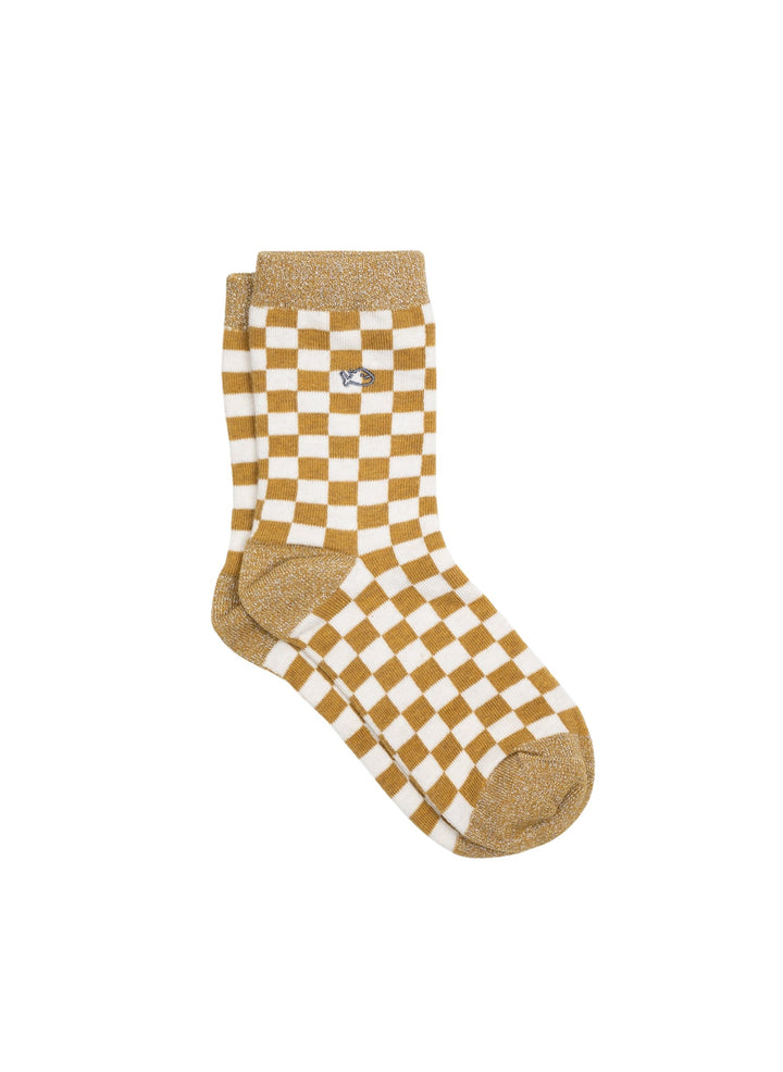Chaussettes à Carreaux - Jaune & Blanc - BILLYBELT
