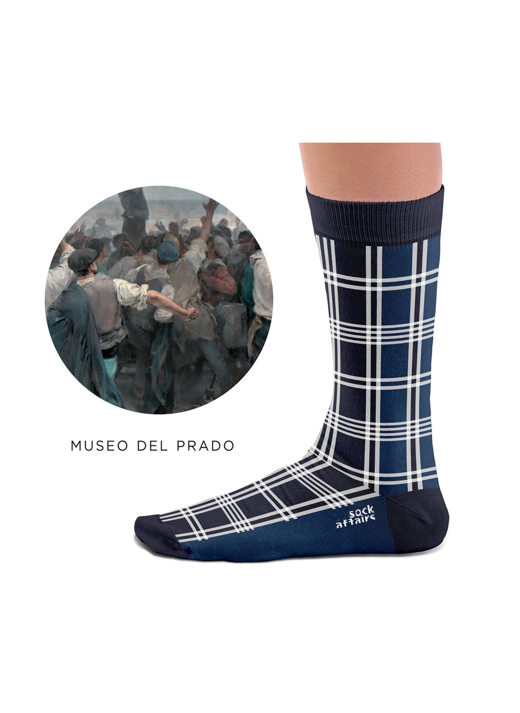 Chaussettes Tartan Bleues