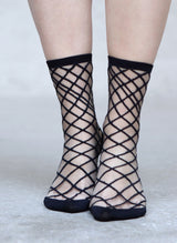 Chaussettes Transparentes Brooklyn Bridge Black