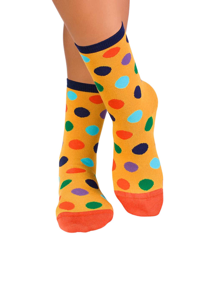 Chaussettes en Bambou à Pois - Jaune - Pirin Hill