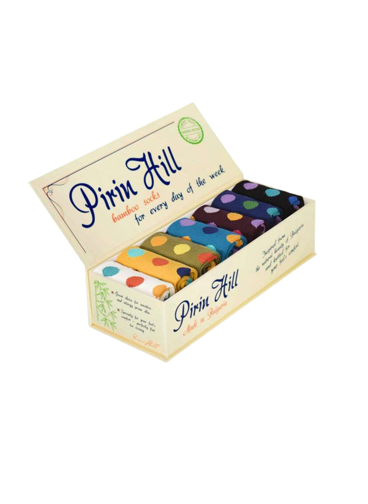 Semainier de Chaussettes Bambou à Pois - Pirin Hill