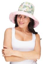 Chapeau Femme Réversible Flamant Tropical 