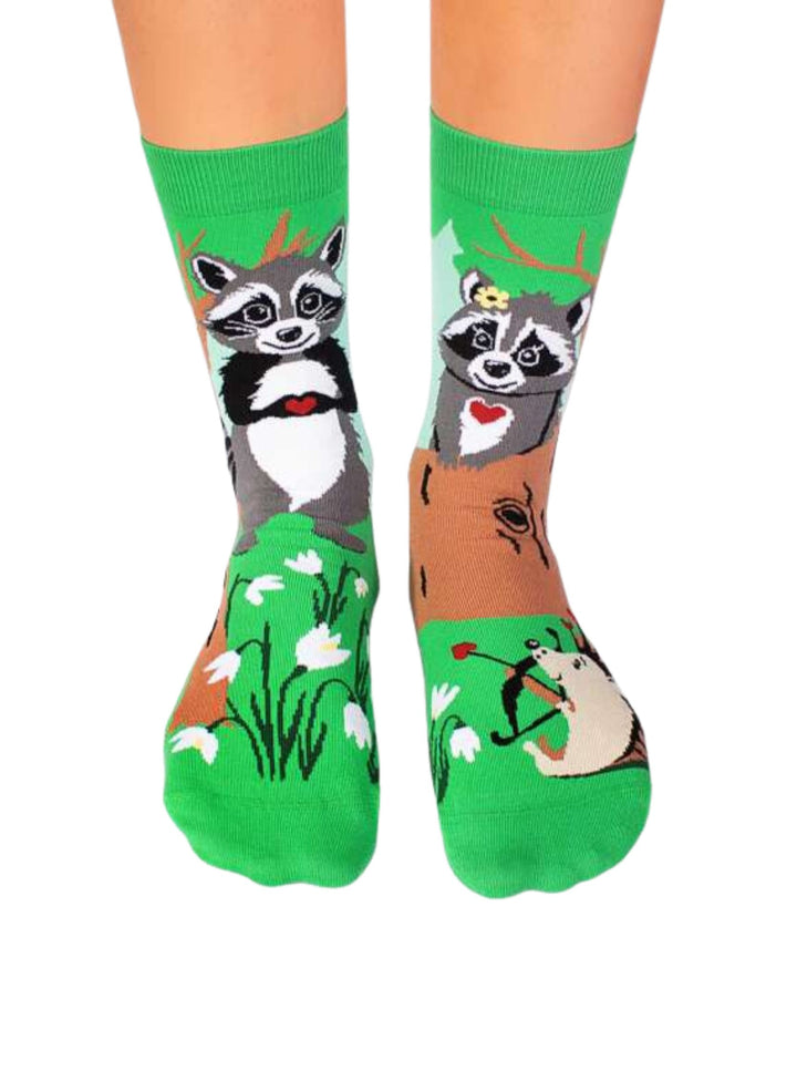 Chaussettes Arty Ratons Laveurs Amoureux - Pirin Hill