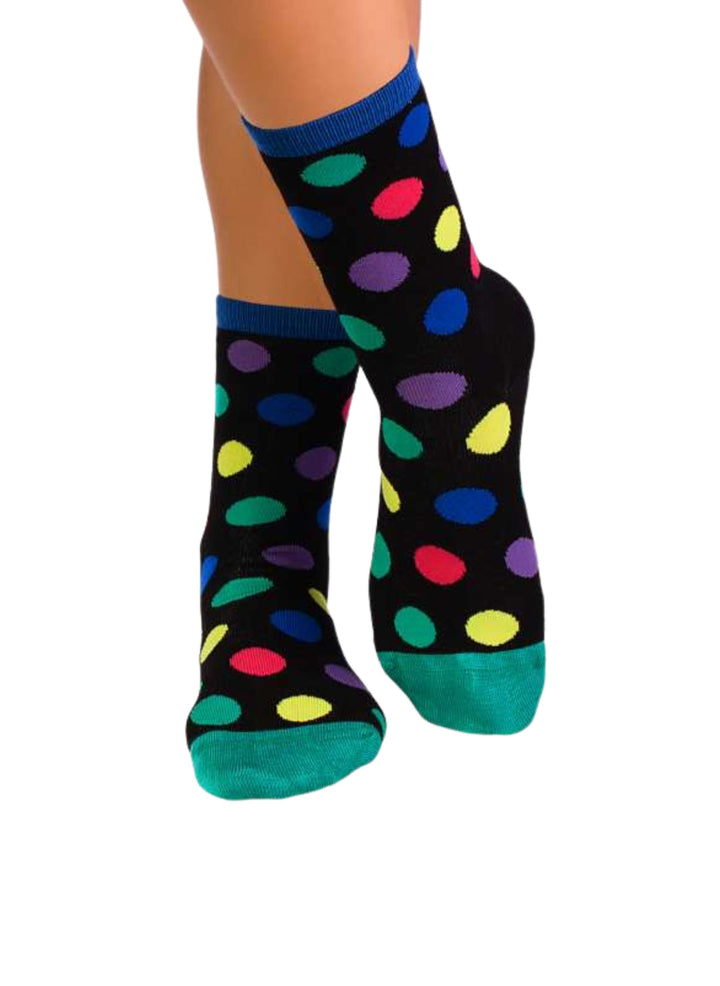 Chaussettes en Bambou à Pois - Noir - Pirin Hill