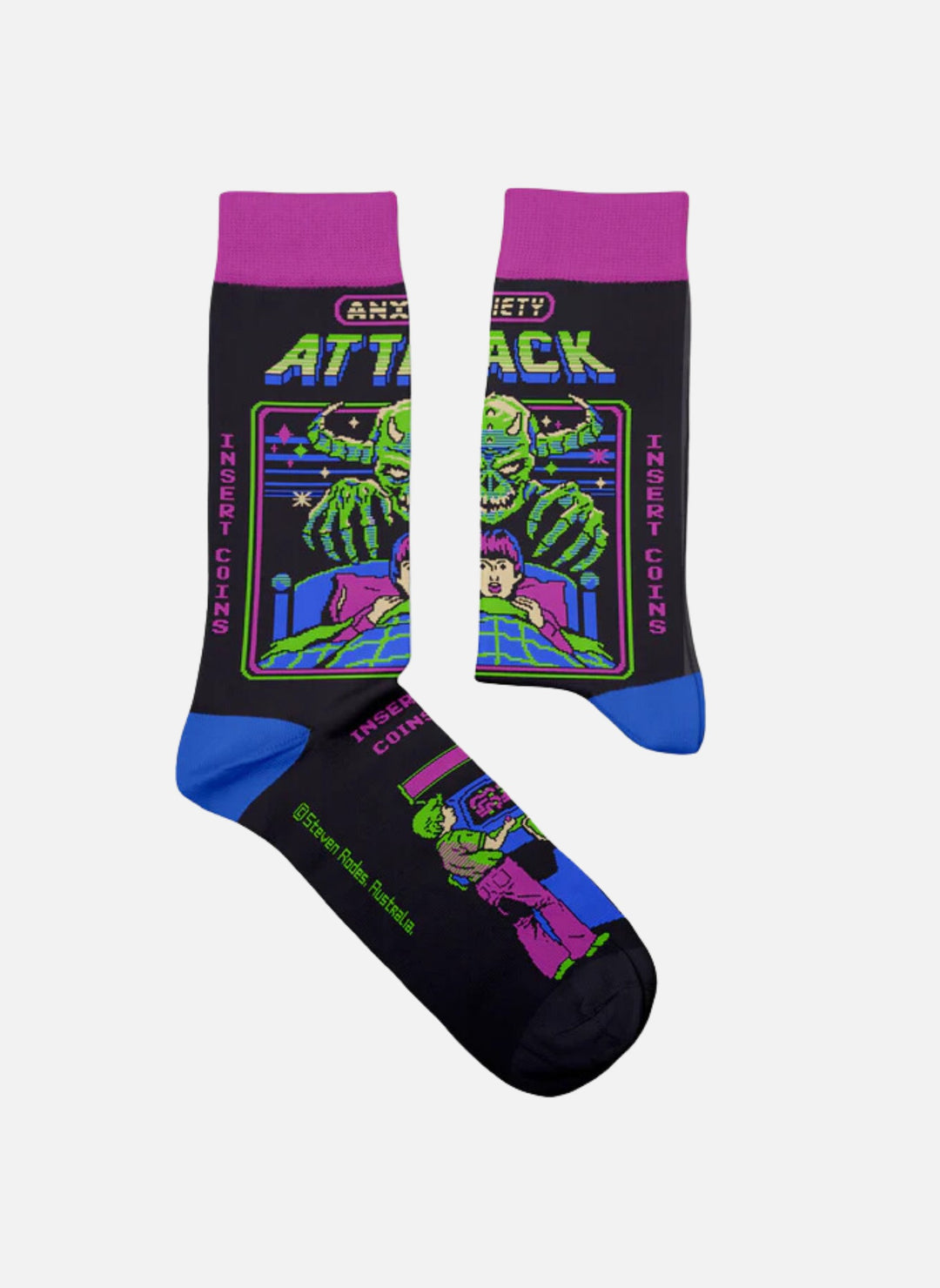 Chaussettes Anxiety Attack, Steven Rhodes
