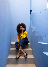 Chaussettes Transparentes à Pois NakaMeguro Ocre - Photo 6