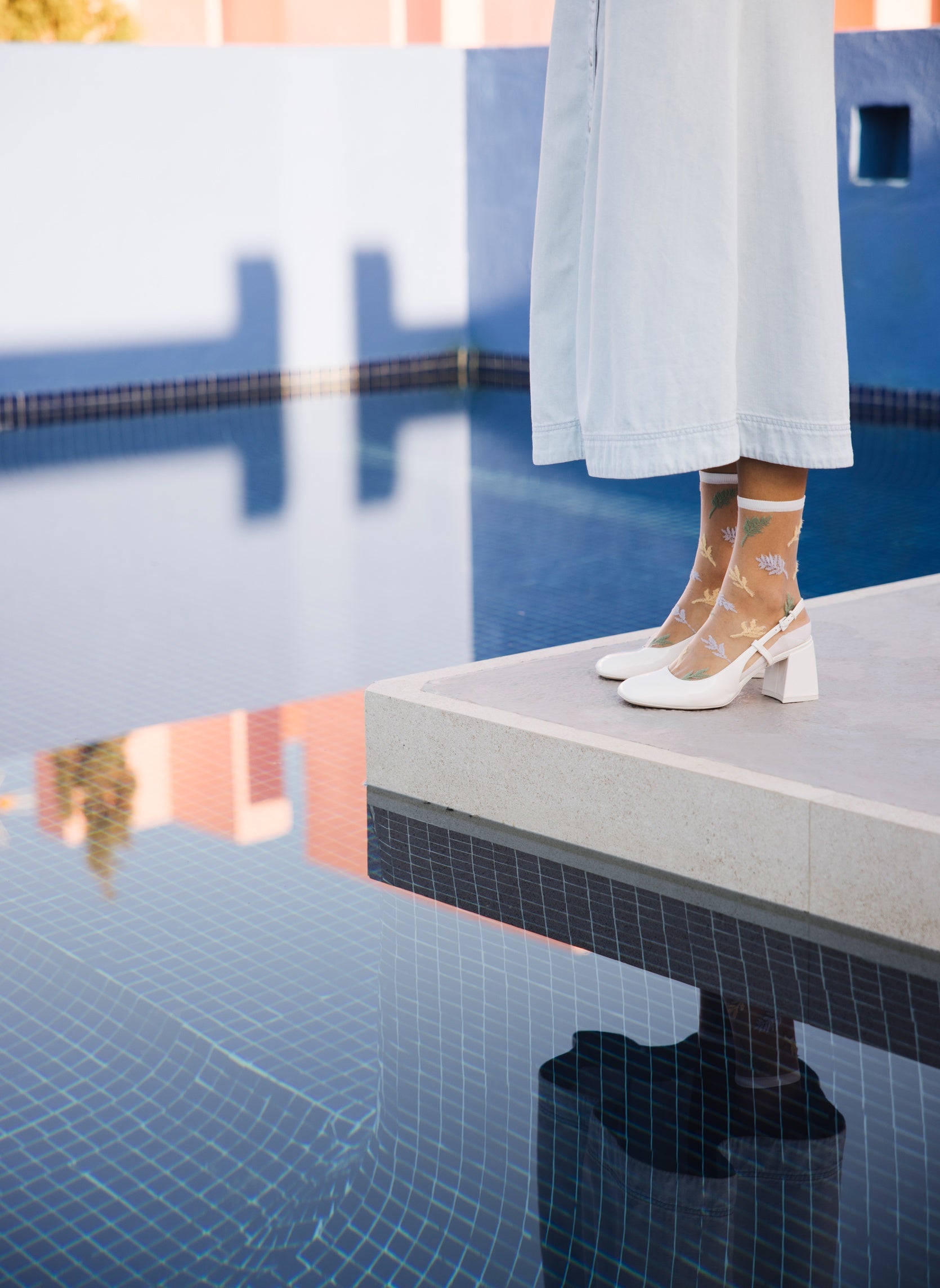 Chaussettes Transparentes Les Alpes Pastel - Photo 2