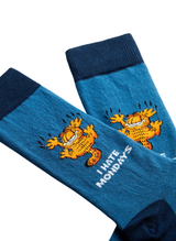 Chaussettes Garfield, Je Déteste Les Lundis - Bleu