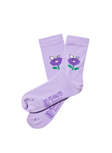 Chaussettes Snoopy, Fleur