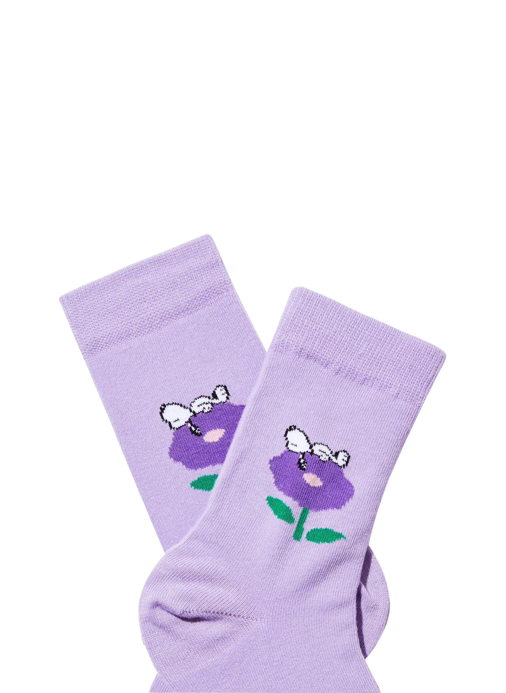 Chaussettes Snoopy, Fleur