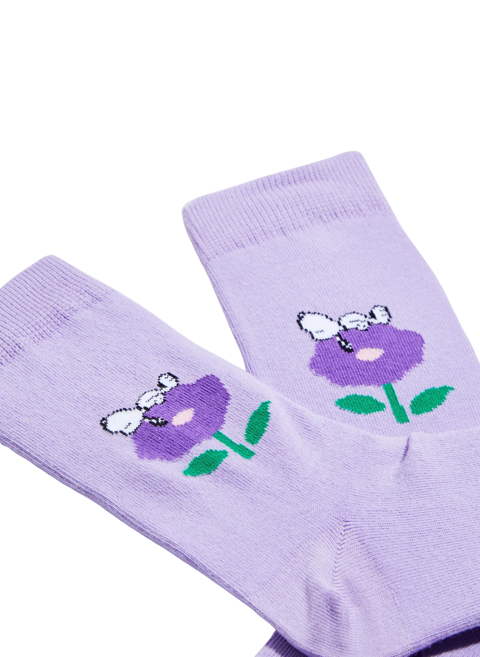 Chaussettes Snoopy, Fleur