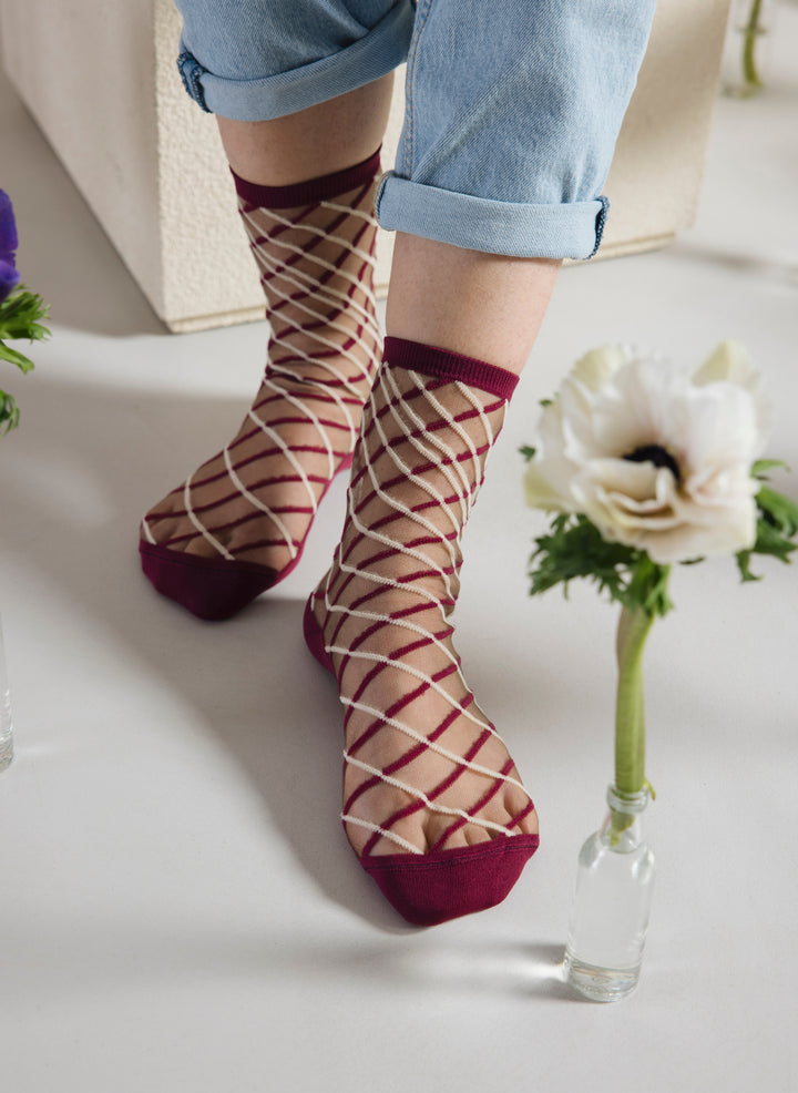 Chaussettes Transparentes Brooklyn Bridge Bordeaux - Atelier St Eustache