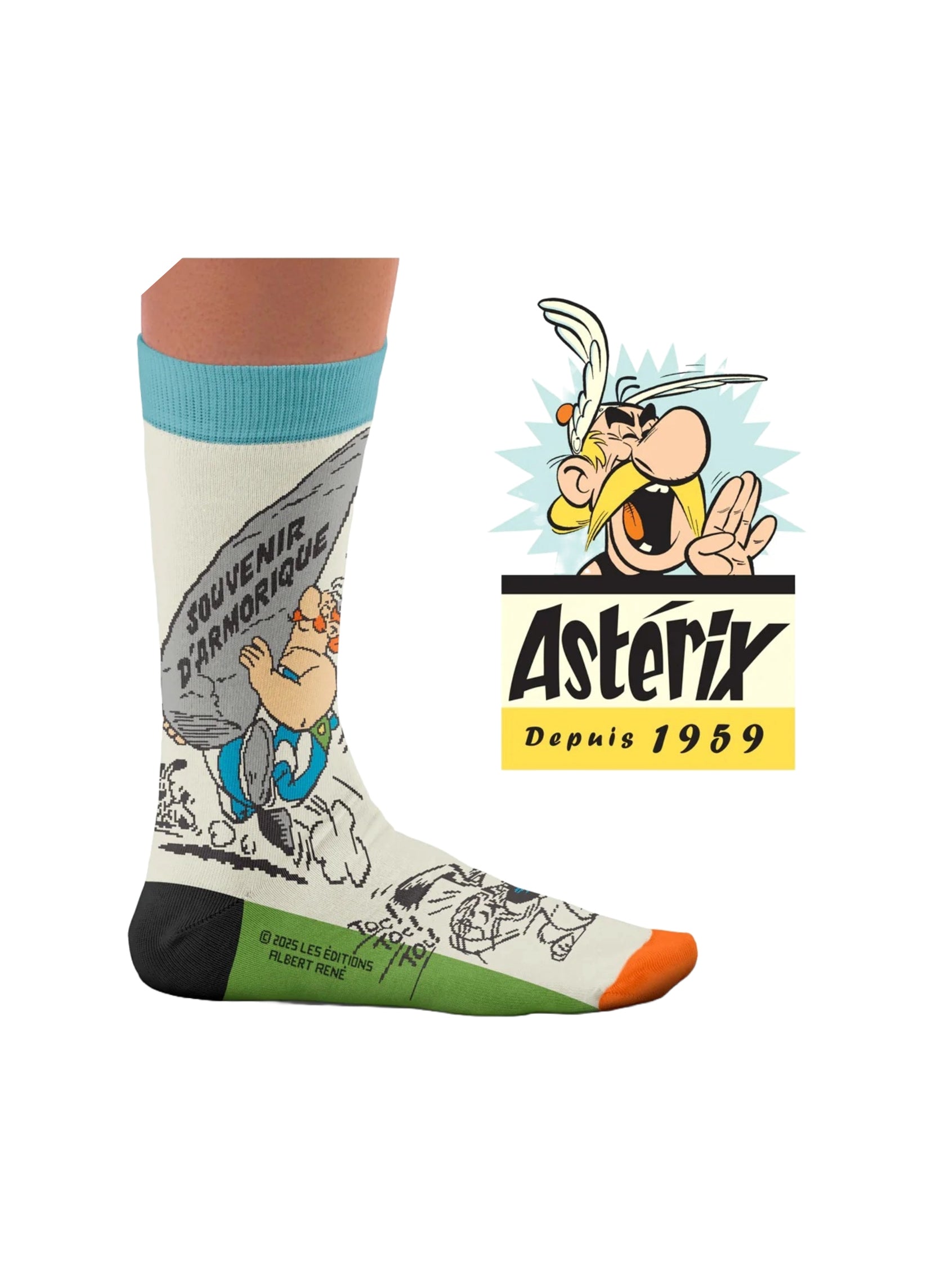 Chaussettes Astérix, Menhir
