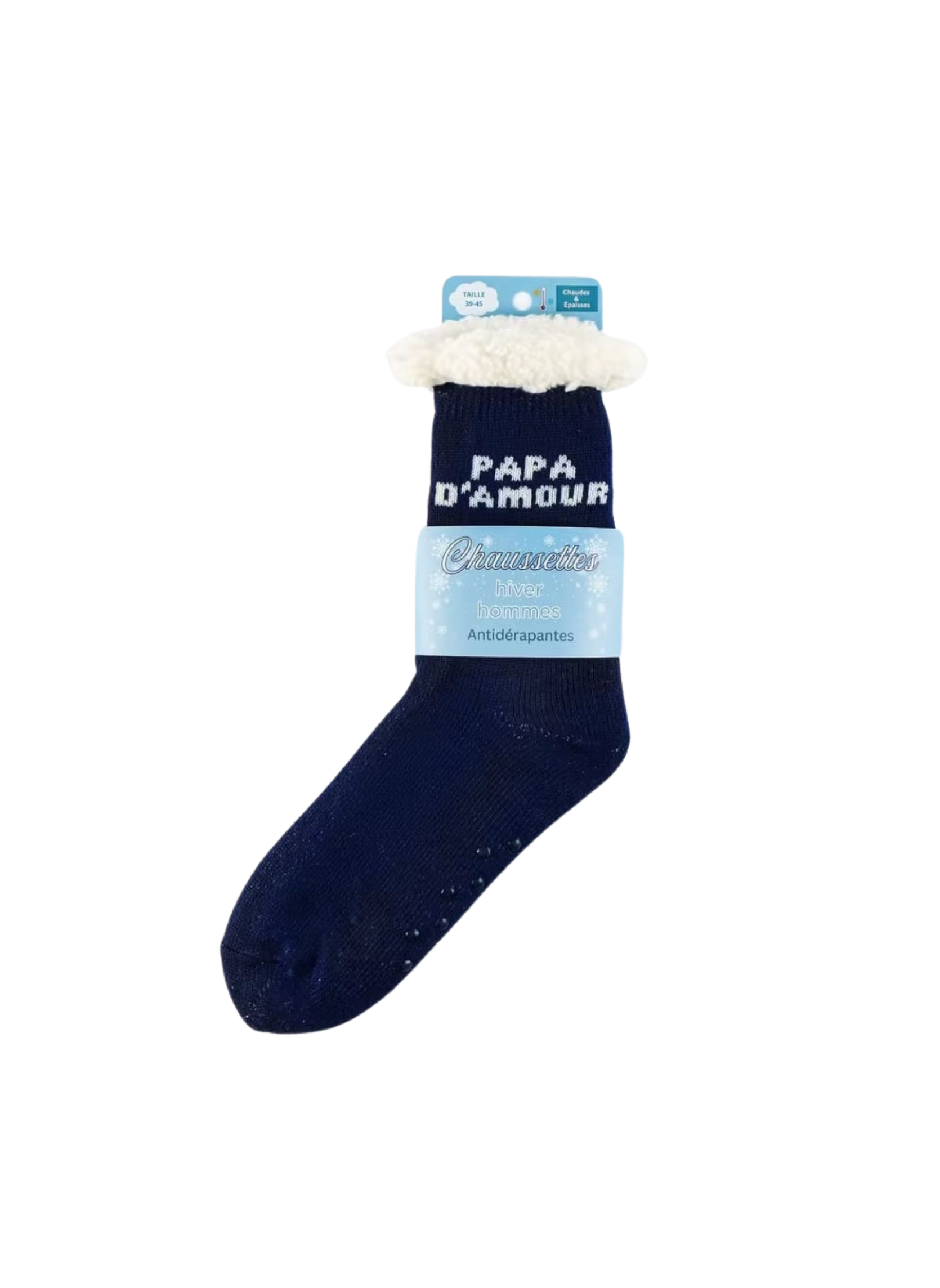 Chaussettes Homme Antidérapantes d'Hiver - Papa d'Amour