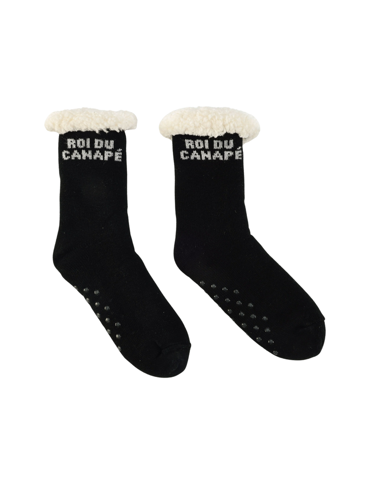 Chaussettes Homme Antidérapantes d'Hiver - Roi du Canapé - Felizz