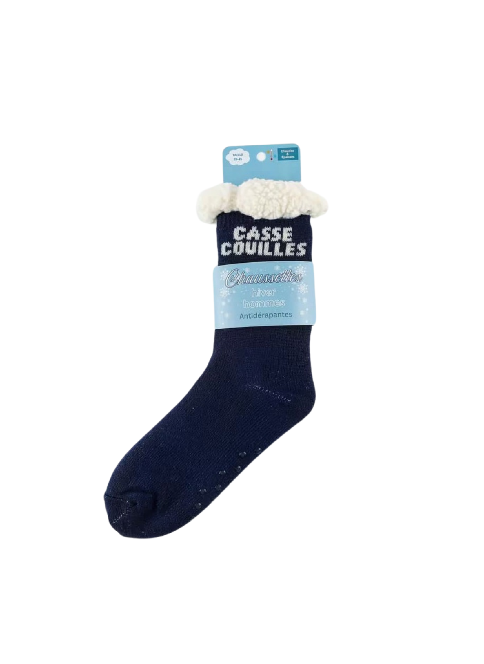 Chaussettes Homme Antidérapantes d'Hiver - Casse Couilles