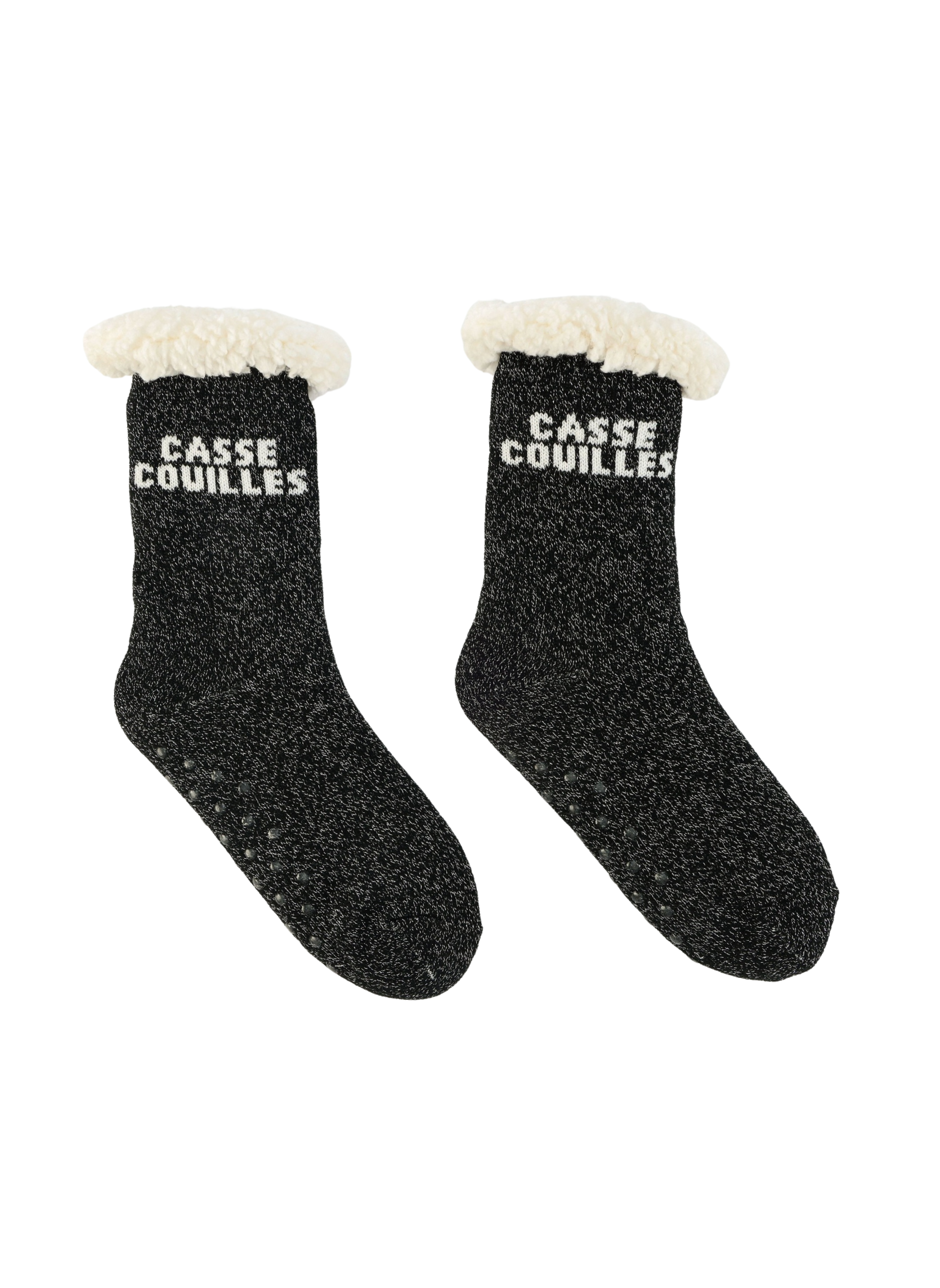 Chaussettes Femme Antidérapantes d'Hiver à Paillettes - Casse Couilles