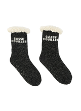 Chaussettes Femme Antidérapantes d'Hiver à Paillettes - Casse Couilles