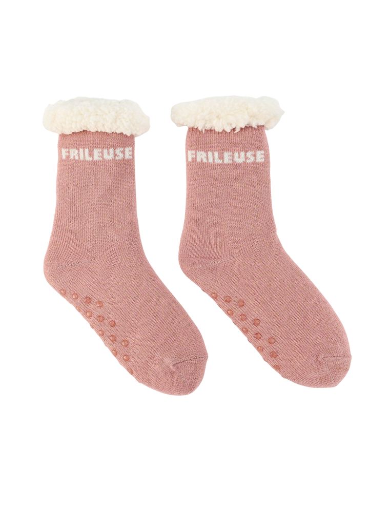 Chaussettes Femme Antidérapantes d'Hiver à Paillettes - Frileuse - Felizz