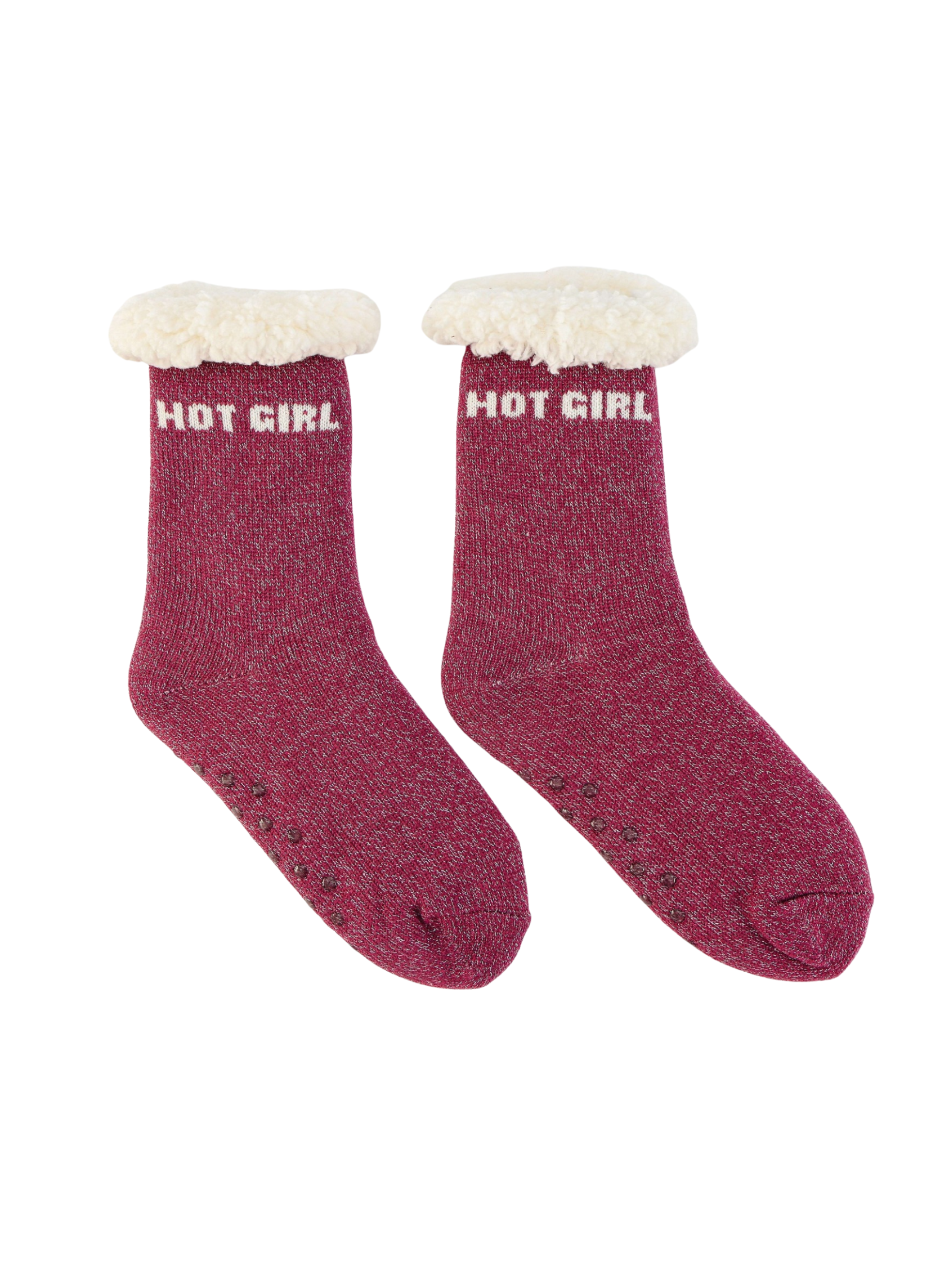 Chaussettes Femme Antidérapantes d'Hiver à Paillettes - Hot Girl