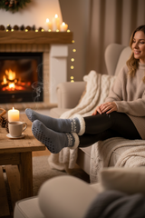 Chaussettes Femme Antidérapantes d'Hiver à Paillettes - Maman d'Amour