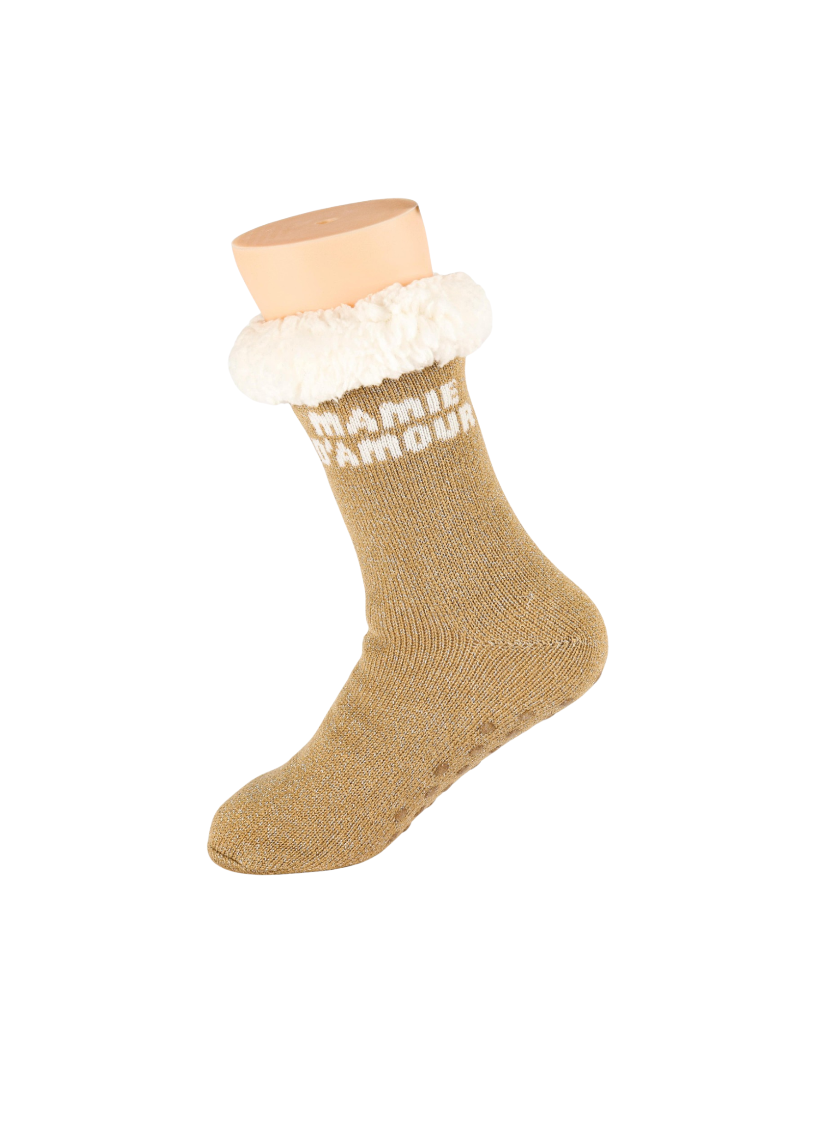 Chaussettes Femme Antidérapantes d'Hiver à Paillettes - Mamie d'Amour