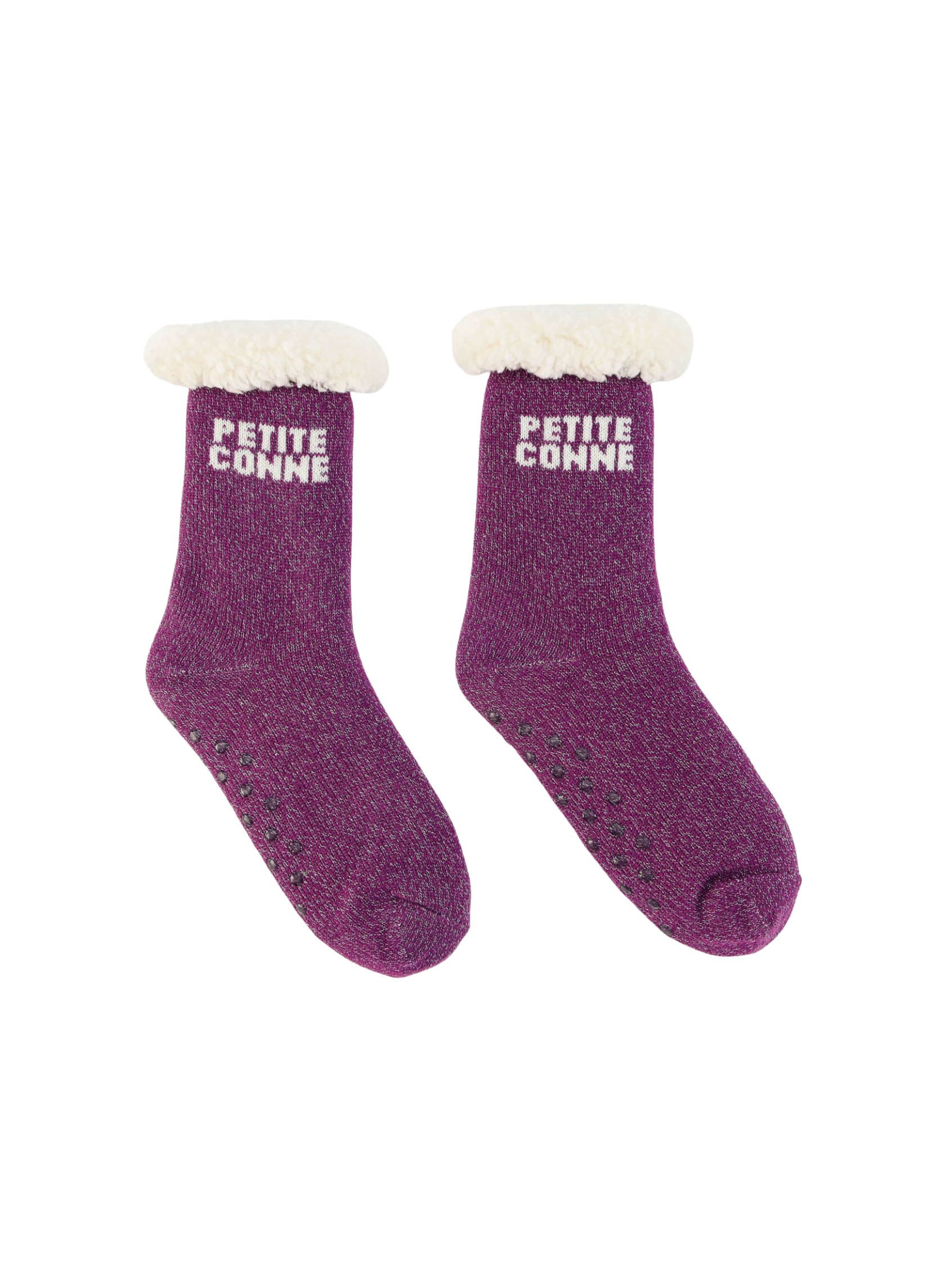 Chaussettes Femme Antidérapantes d'Hiver à Paillettes - Petite Conne