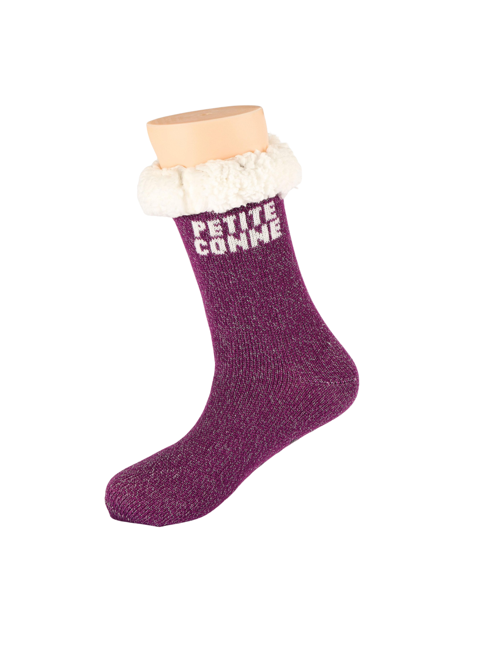 Chaussettes Femme Antidérapantes d'Hiver à Paillettes - Petite Conne