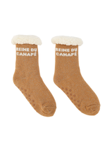 Chaussettes Femme Antidérapantes d'Hiver à Paillettes - Reine du Canapé