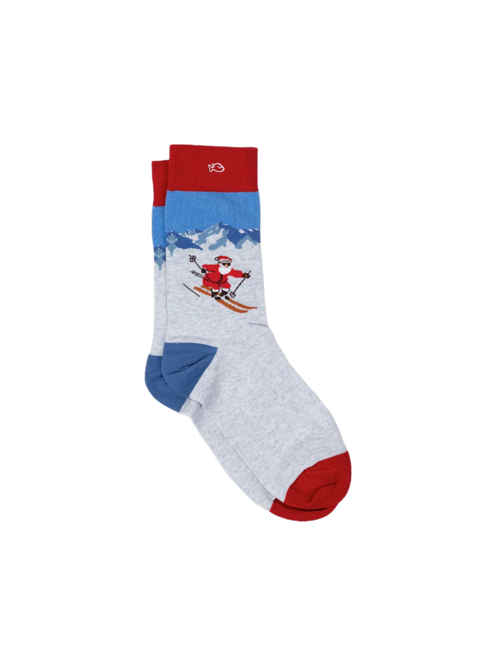 Chaussettes à Motifs - Père-Noël Au Ski