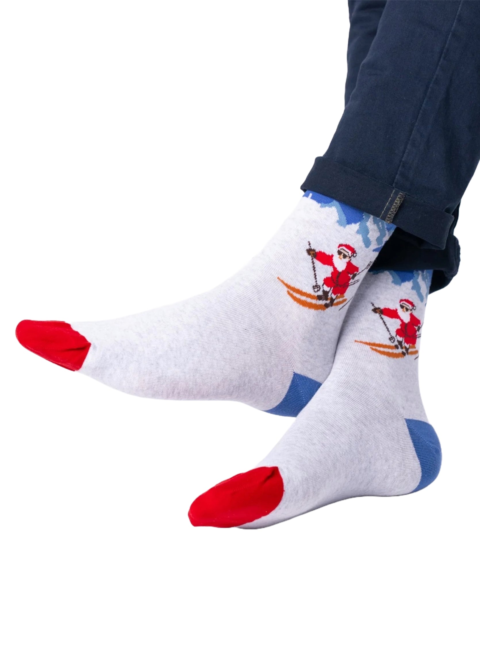 Chaussettes à Motifs - Père-Noël Au Ski