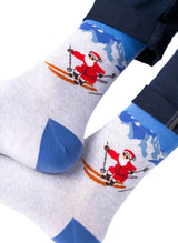 Chaussettes à Motifs - Père-Noël Au Ski