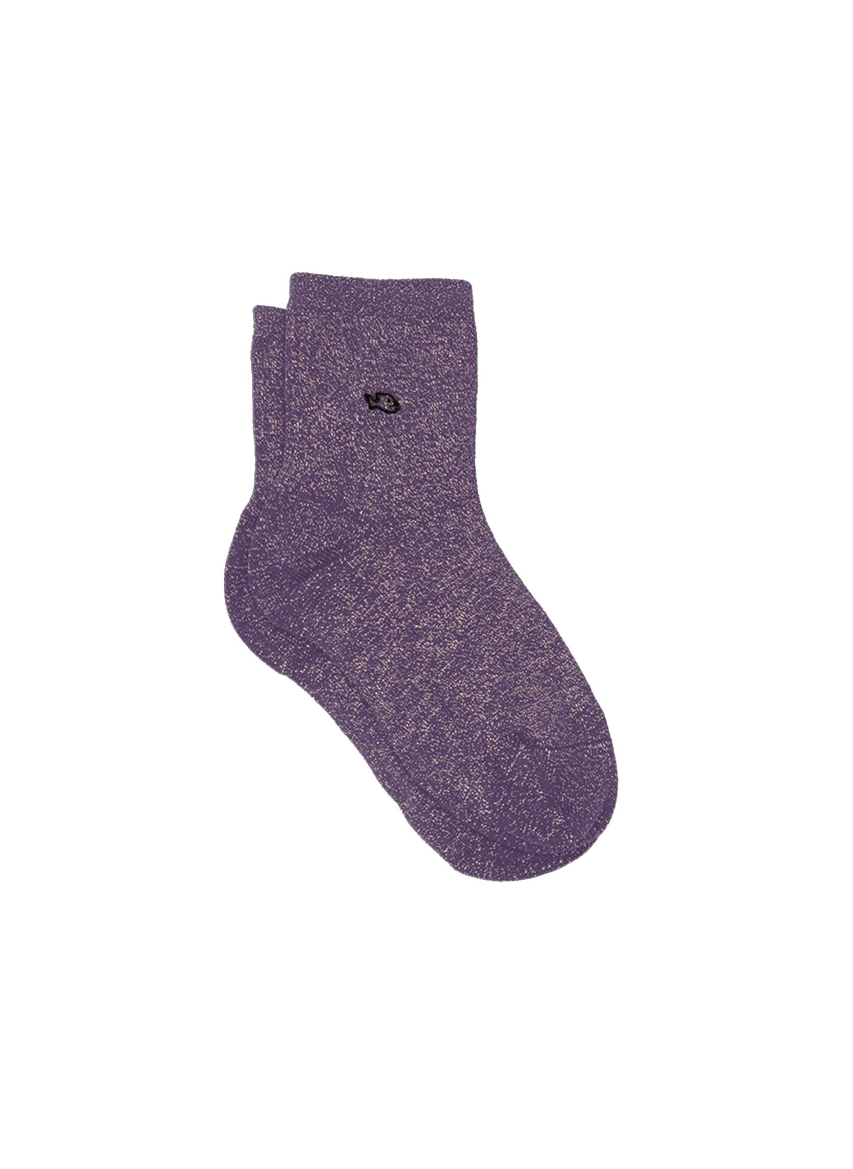 Chaussettes à Paillettes Unies - Violet