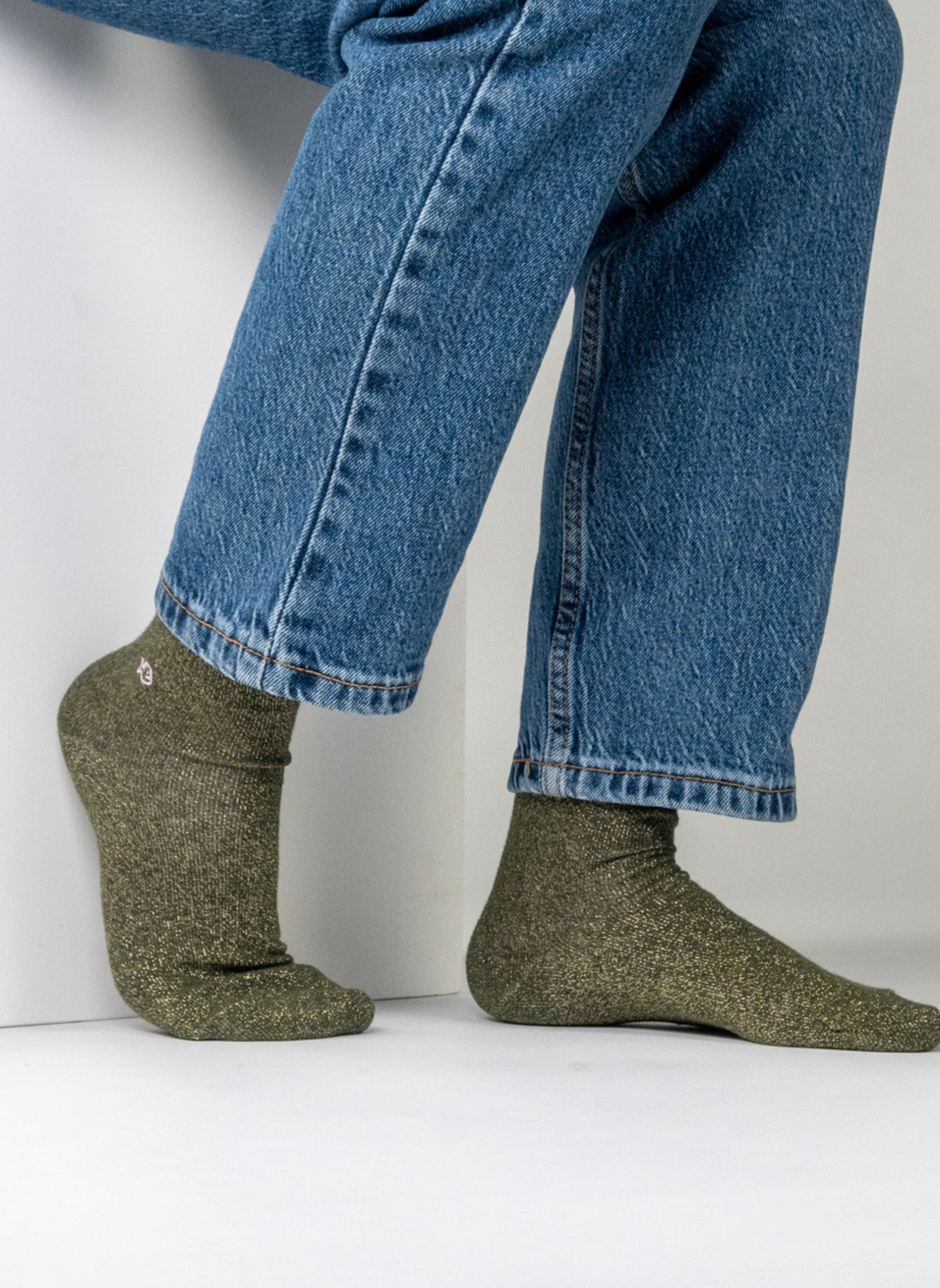 Chaussettes Pailletées Corsica Kaki – Style Fun Et Original Pour Fans De La Corse